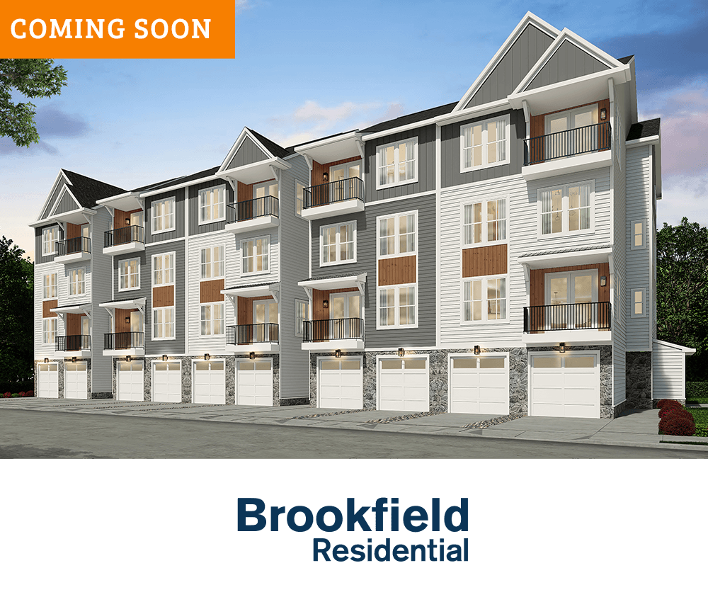 Brookfield Residential Active Adult Townhomes in Cascades at Embrey Mill