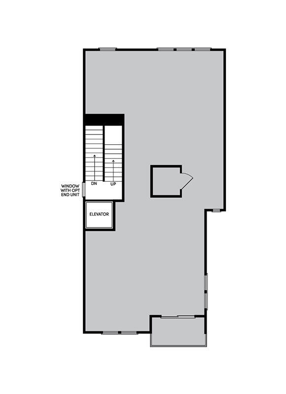 Scarlet home plan 2nd floor by Brookfield Residential | Active adult Cascades community in Embrey Mill in Stafford, VA